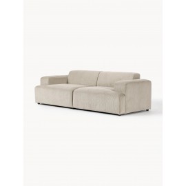 Sofa modułowa Melva 3 os sztruks jasnobeżowy 238x101 cm