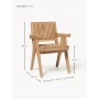 Krzesło Sissi zestaw 4 szt drewno akacjowe