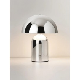 Lampa stołowa ładowana USB srebrna Walter