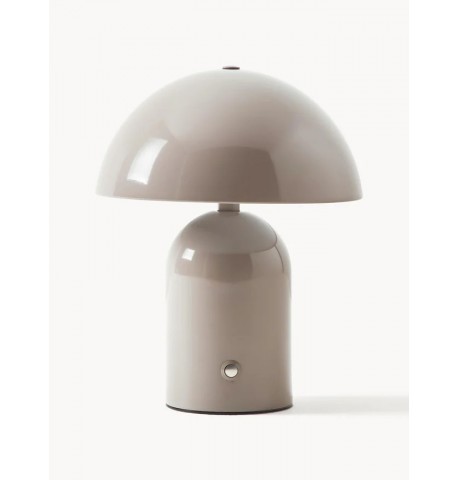 Lampa stołowa ładowana USB taupe Walter