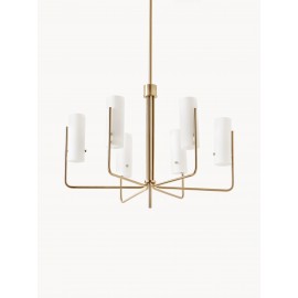 Lampa wisząca  Vivian  szklane białe klosze