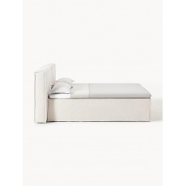 Łóżko kontynentalne boucle 160x200cm Lennon