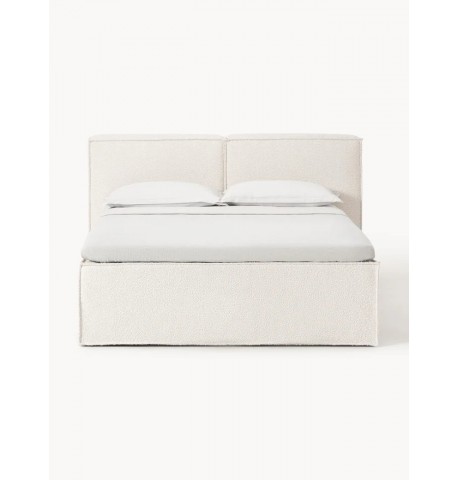 Łóżko kontynentalne boucle 160x200cm Lennon