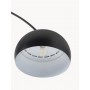 Lampa podłogowa łukowa czarna E27 Bowie