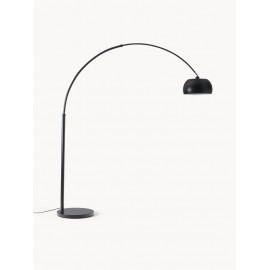 Lampa podłogowa łukowa czarna E27 Bowie