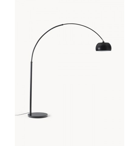 Lampa podłogowa łukowa czarna E27 Bowie