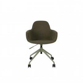 Fotel obrotowy tapicerka boucle zielony  Zuiver Albert Kuip