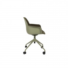 Fotel obrotowy tapicerka boucle zielony  Zuiver Albert Kuip