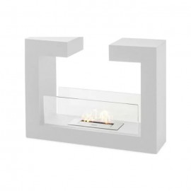 Kominek podłogowy szkło hartowane 78x25x58cm Stones Tete a Tete