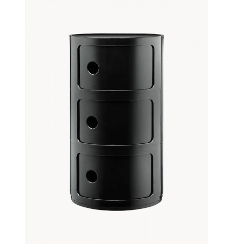 Stolik pomocniczy czarny 59x32cm Kartell Componibili