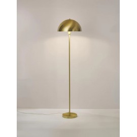 Lampa podłogowa metal szczotkowany złoty 164x40cm Matilda