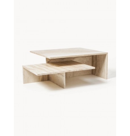 Komplet stolików z trawertynu FermLiving Distinct Grande