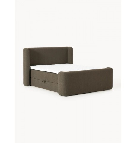 Łóżko tapicerowane kontynentalne Perla