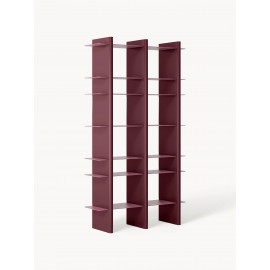Regał Rami bordowy 176x100x32cm