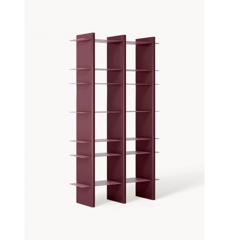 Regał Rami bordowy 176x100x32cm
