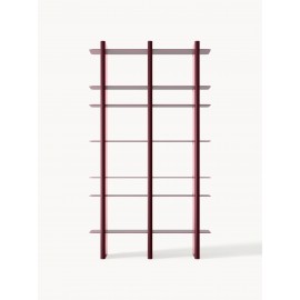 Regał Rami bordowy 176x100x32cm