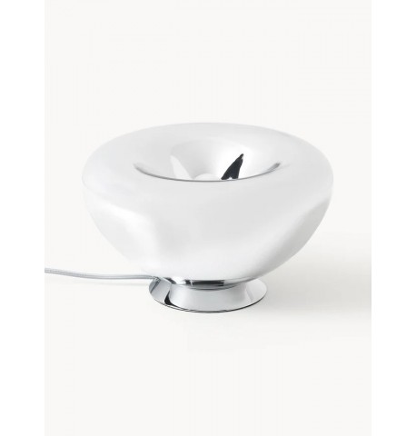 Lampa stołowa odcienie chromu lustrzana Zale