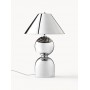 Lampa stołowa  ze szkła srebrna Danielle