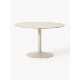 Stół okrągły beż metalowa noga 120cm Menorca