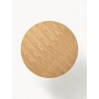 Stół okrągły blat kolor naturalnego drewna Menorca