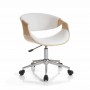 Fotel obrotowy ekoskóra Tomasucci Visby Wood