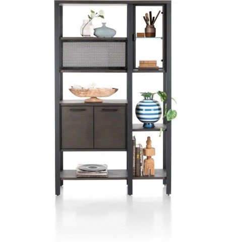 Regał lite drewno dębowe i fornir H&H Ridgefield