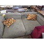 Sofa prosta szara sztruksowa 3 os Lennon