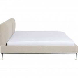 Łóżko tapicerowane boucle złamana biel 200x200cm Tayla