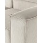 Sofa narożna Lennon 4os modułowa 327x180cm sztruks jasnobeżowy