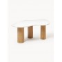 Stolik kawowy Naruto blat marmur 90x59x35cm
