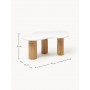 Stolik kawowy Naruto blat marmur 90x59x35cm