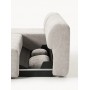 Sofa narożna Pao Teddy-Bouclé 2osob taupe