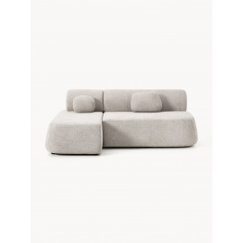 Sofa narożna Pao Teddy-Bouclé 2osob taupe