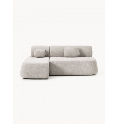 Sofa narożna Pao Teddy-Bouclé 2osob taupe