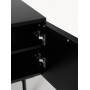 Komoda szafka RTV Elona 220x46x55cm czarna