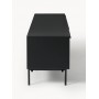 Komoda szafka RTV Elona 220x46x55cm czarna