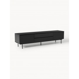Komoda szafka RTV Elona 220x46x55cm czarna