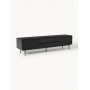 Komoda szafka RTV Elona 220x46x55cm czarna