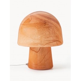 Lampa stołowa szkło brązowa Talia