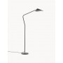 Lampa podłogowa regulowany klosz czarna Neron