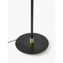 Lampa podłogowa regulowany klosz czarna Neron