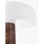 Lampa stołowa marmurowa podstawa szklany klosz Carla