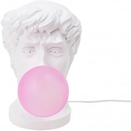 Lampa stołowa głowa różowa żarówka Seletti Wonder