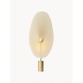 Lampa podłogowa LED złota podstawa Gejst Liris