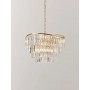 Lampa wisząca złoty stelaż kryształy akrylowe Eleanor