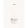Lampa wisząca złoty stelaż kryształy akrylowe Eleanor