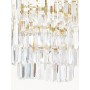 Lampa wisząca złoty stelaż kryształy akrylowe Eleanor