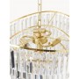 Lampa wisząca złoty stelaż kryształy akrylowe Eleanor