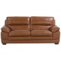 Sofa 3osob skóra naturalna brązowa Beliani Horten