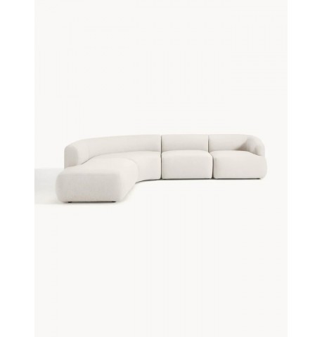 Sofa modułowa Sofia melanżowe boucle  319x298cm